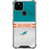 NFL Miami Dolphins White Striped Google Pixel 5 Clear Case